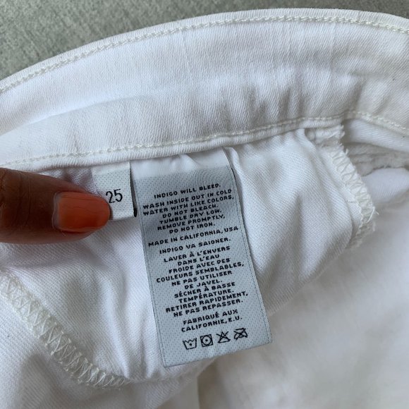 ARITZIA | J Brand Cropped White Skinny Jeans 25 - Picture 8 of 14